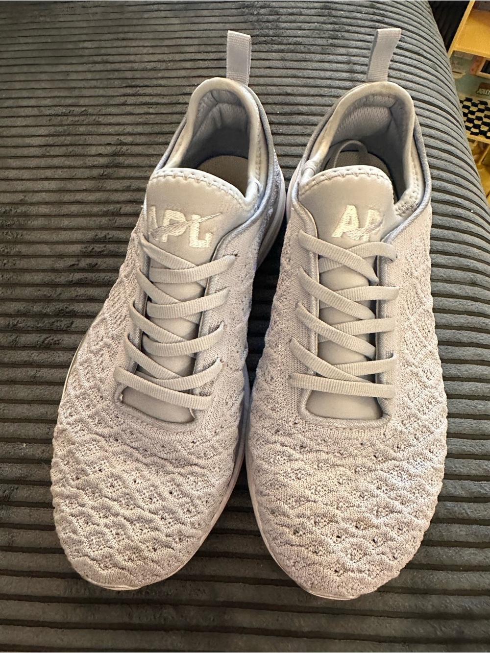 APL Men's TechLoom Knit Sneakers - Light Gray